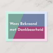 Bekroonde Kaarten Visitekaartje (Voorkant)