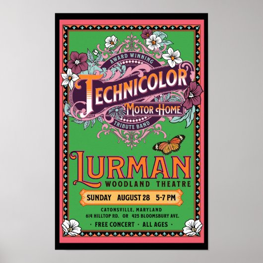 Bekroonde Technicolor Lurman 2022 Poster (Voorkant)
