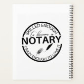 Bekwaam genoeg om notaris te worden planner (Achterkant)