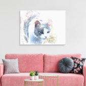 Bel art de toile de chat (Insitu(Salon))