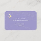 Bel Carte de visite pour un agent de voyage clair- (Dos)