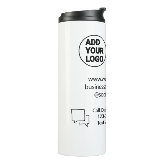 Bel de klantenservice tekst whatsapp Q R code busi Thermosbeker (Gedraaid links)