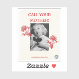 Bel je moeder! Engels Sticker