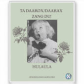 Bel je moeder! Hulaula Sticker (Voorkant)