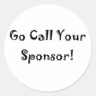 bel je sponsor ronde sticker