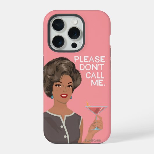 Bel me alsjeblieft niet. iPhone hoesje (Achterkant)