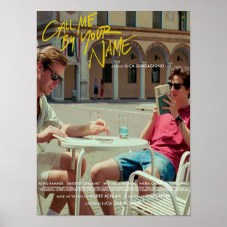 Bel me door Jouw naam alternatieve film Poster