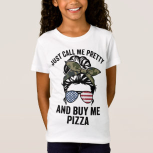 Bel me en koop me Pizza Funny Girls P T-shirt