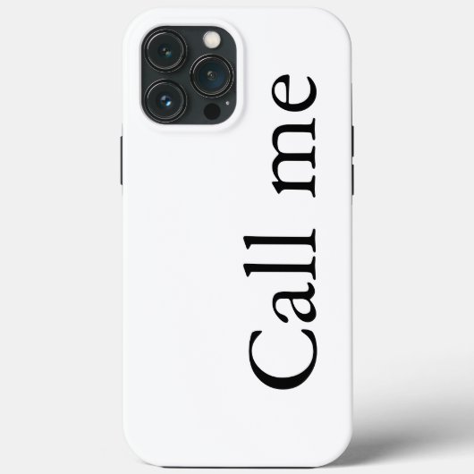 Bel me - Hoesje-Mate iPhone Case (Achterkant)