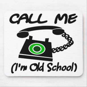 Bel me, ik ben een oude school met Retro Telefoon Muismat
