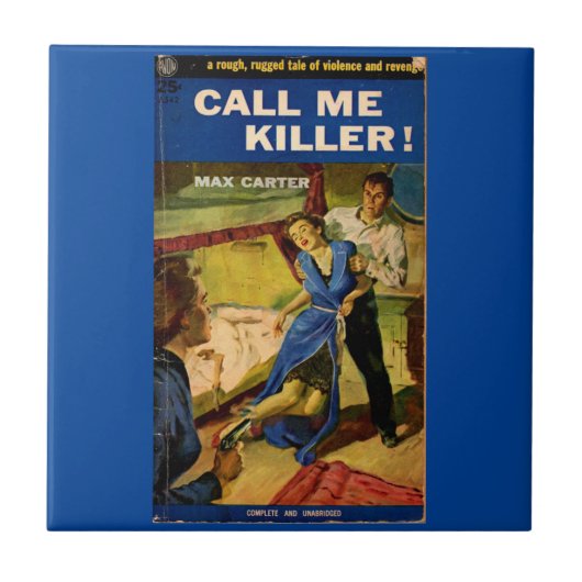 Bel me Killer pulp ficcover Tegeltje (Voorkant)