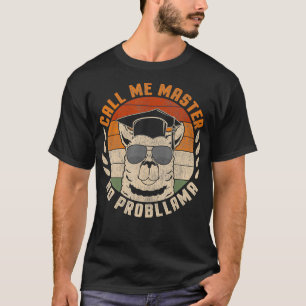 Bel me Master Lama Master Pet College Student Gra T-shirt