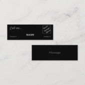 Bel me... mini visitekaartje (Voorkant / Achterkant)