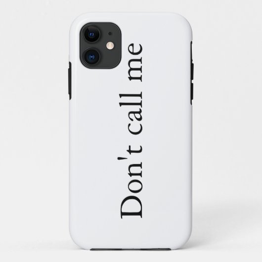 Bel me niet - iPhone case (Achterkant)
