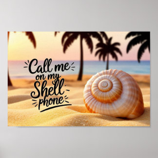 Bel me op mijn Shell-telefoon Poster