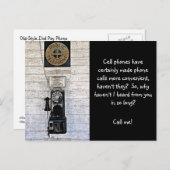 "BEL ME" OUDE STIJL BETAALTELEFOON (FOTO) BRIEFKAART (Voorkant / Achterkant)