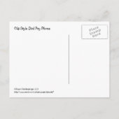 "BEL ME" OUDE STIJL BETAALTELEFOON (FOTO) BRIEFKAART (Achterkant)