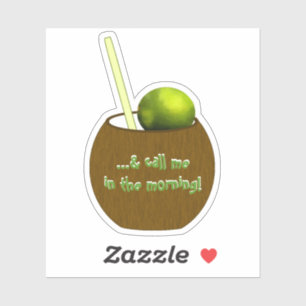 Bel me 's morgens. sticker