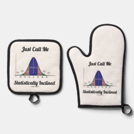 Bel me statistisch geïnlindeerde knolcurve ovenwant & pannenlap set