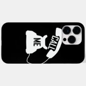 Bel me  telefoon Zwart-wit Case-Mate iPhone Case (Achterkant (horizontaal))