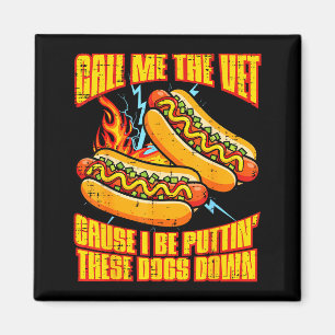 Bel me vet hotdog grappige zeggende meme bootleg m magneet