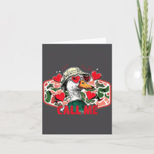 Bel Me Wilde Eend Camo Jagen Jager Valentijn Bedankkaart