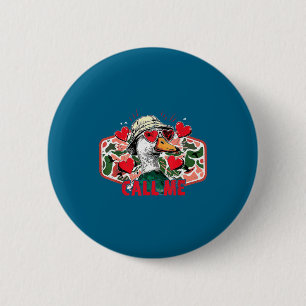 Bel Me Wilde Eend Camo Jagen Jager Valentijn Ronde Button 5,7 Cm