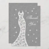 Bel Merci d'hiver plat en lin (Devant / Derrière)