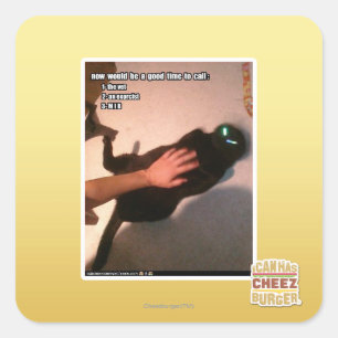 Bel MIB Vierkante Sticker