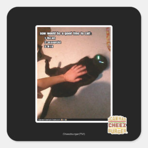 Bel MIB Vierkante Sticker