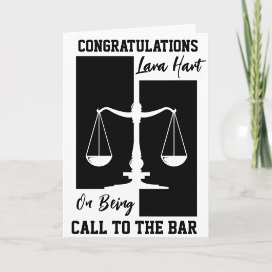 Bel naar de bar met felicitatiekaarten kaart (Voorkant)