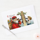 Bel naar de Kerstman Rechthoekige Sticker (Envelop)