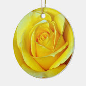 Bel ornement de Noël de rose jaune (Gauche)