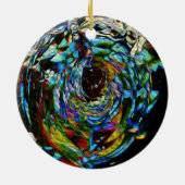 Bel ornement de Noël de vacances de kaléidoscope (Dos)