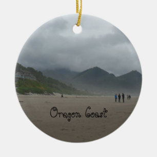 Bel ornement de plage de canon de côte de l'Orég