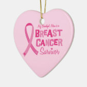 Bel ornement de survivant de cancer du sein de (Gauche)