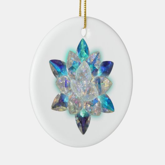 Bel ornement en cristal de Noël (Droite)