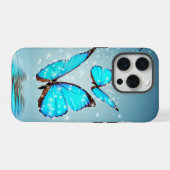 bel papillon bleu brillant (Verso Horizontal)