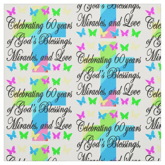 BEL TISSU CHRÉTIEN 60E ANNIVERSAIRE (Échantillon)