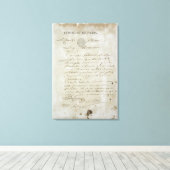 Bel van Maximilien de Robespierre Canvas Afdruk (Insitu (Houten vloer))