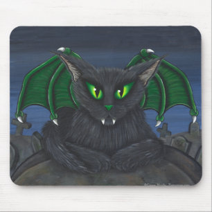 Bela Vampire Cat Gothic Fantasy Art Mousepad Muismat