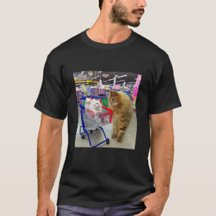 Belachelijke Rare Katten Gaan Winkelen Vreemde Kit T-shirt