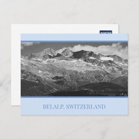Belalp and Hohstock, Zwitserland Briefkaart (Voorkant / Achterkant)