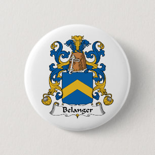Belanger Family Crest Ronde Button 5,7 Cm