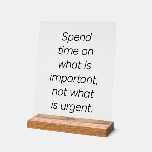 Belangrijk Acrylteken Acryl Bord (Hoek)