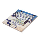 belangrijk strand van west florida tegeltje (Zijkant)