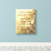 Belangrijke datums Canvas Afdruk (Insitu (Houten vloer))