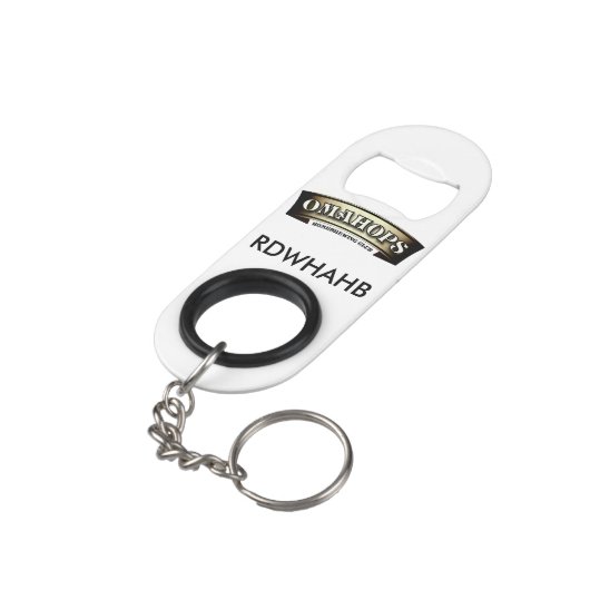 Belangrijke kettingbotopening mini flessenopener (Achterkant Gekanteld)