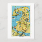 Belangrijke punten voor de cartoon van kabeljauw briefkaart (Voorkant)