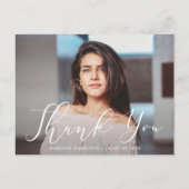 Belangrijke Script Foto Afstudeer Dankjewel Briefkaart (Voorkant)